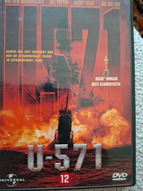 U 571, Cd's en Dvd's, Alle leeftijden, Ophalen of Verzenden, Zo goed als nieuw