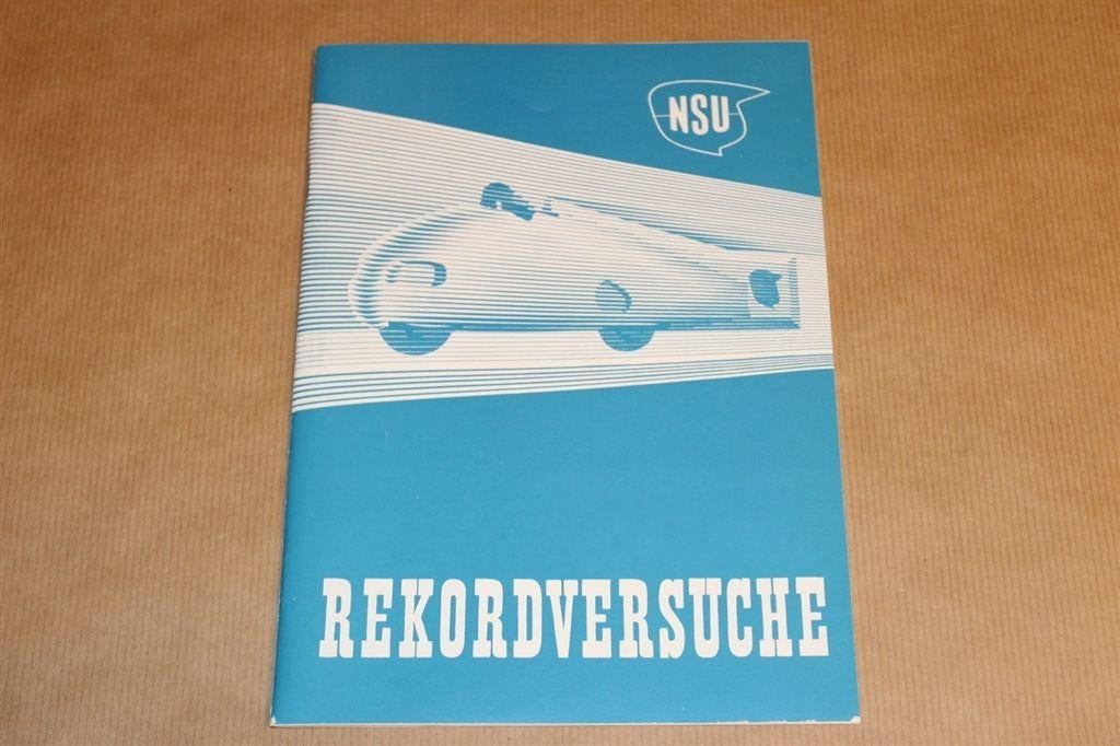 Zeldzame reclameuitgave NSU recordpogingen - 1951 !!, Boeken, Motoren, Zo goed als nieuw, Ophalen of Verzenden