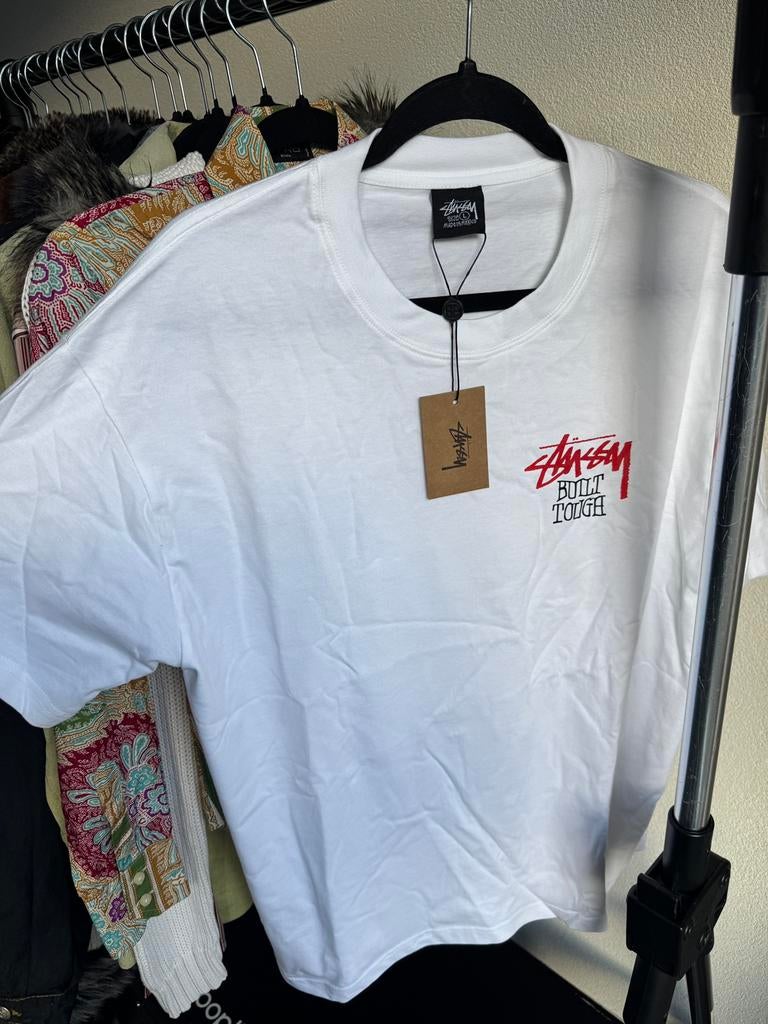 Stussy T-shirt met grafische print, Kleding | Heren, T-shirts, Maat 52/54 (L), Wit, Stussy, Ophalen of Verzenden