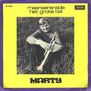 Marty – Maanserenade / Single 7 / VG+, Ophalen of Verzenden, Zo goed als nieuw, Overige formaten, Levenslied of Smartlap