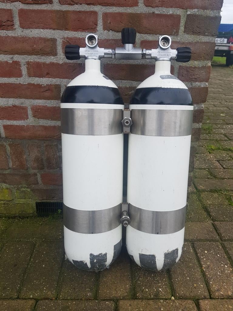 Mooie duikset dubbel 10 met poseidon wing, Watersport en Boten, Duiken, Ophalen, Trimvest of Wing