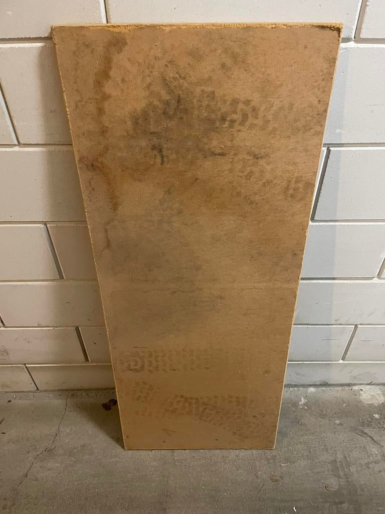 MDF plaat, onbewerkt, maat 122 x 50 x 1,8 cm, Ophalen, Zo goed als nieuw, Overige materialen, Minder dan 20 mm