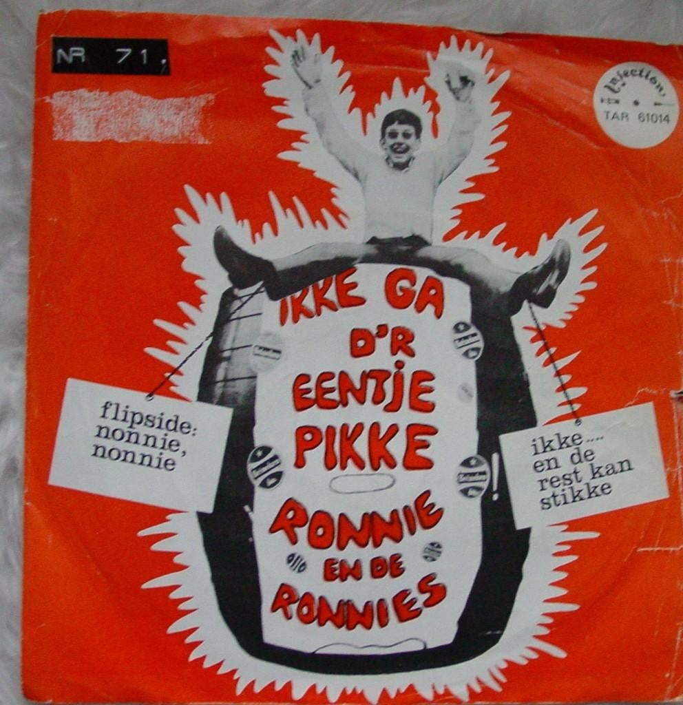 45T 7INCH VINYL SINGLE RONNIE EN DE RONNIES, Cd's en Dvd's, Ophalen of Verzenden, Zo goed als nieuw, Nederlandstalig