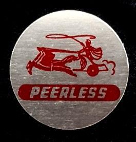Peerless rijwiel speld-blik, Verzamelen, Speldjes, Pins en Buttons, Ophalen of Verzenden, Nieuw, Transport, Speldje of Pin