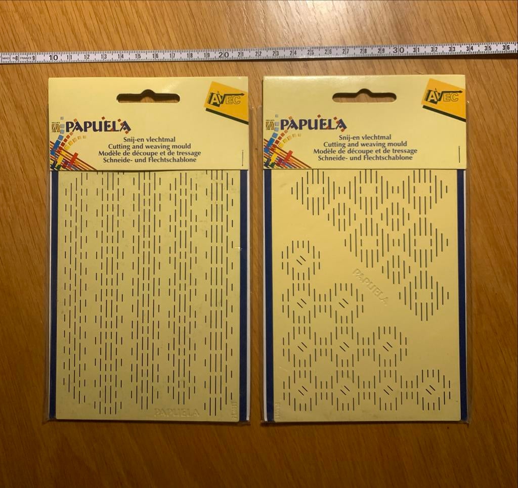 2x Nieuwe Avec Papuela metalen snij- en vlechtmal, Ophalen of Verzenden, Nieuw, Overige thema's, Pons of Mal