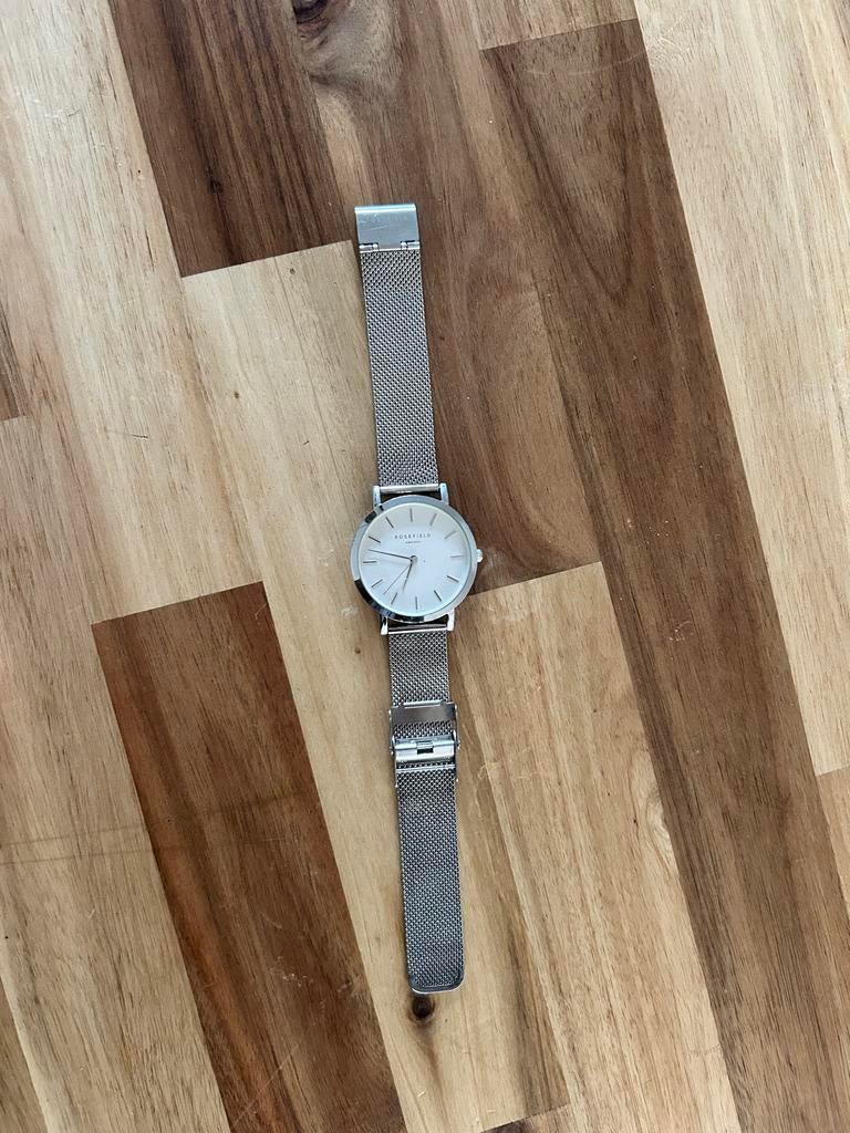 Rosefield Zilver Horloge, Overige merken, Staal, Polshorloge, Ophalen of Verzenden