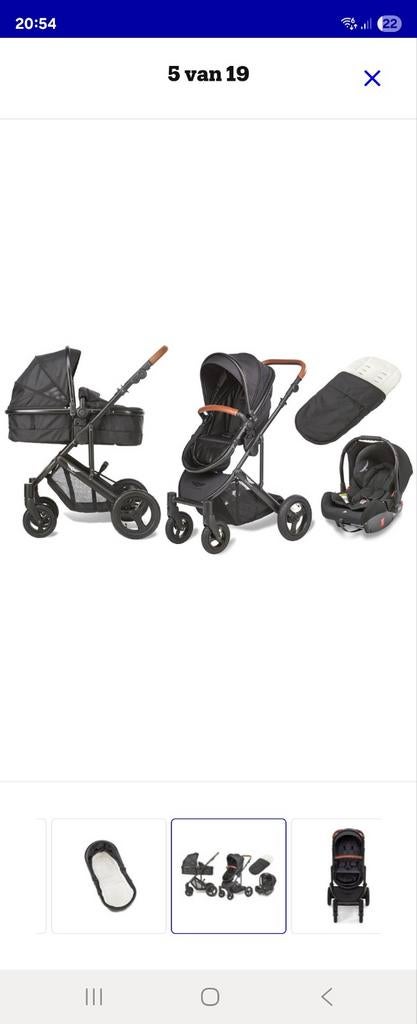 Sleeworld kinderwagen, Kinderen en Baby's, Kinderwagens en Combinaties, Zo goed als nieuw, Combiwagen, Verstelbare duwstang, Ophalen