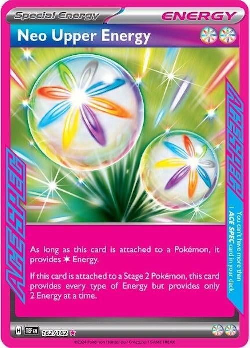 Neo Upper Energy Ace Spec Temporal Forces 162/162, Ophalen of Verzenden, Zo goed als nieuw, Losse kaart, Foil