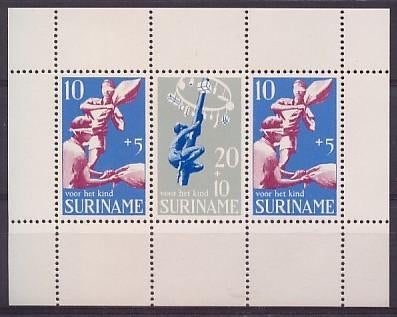 Suriname NVPH nr 527 postfris Kinderpostzegels 1969, Ophalen of Verzenden, Postfris