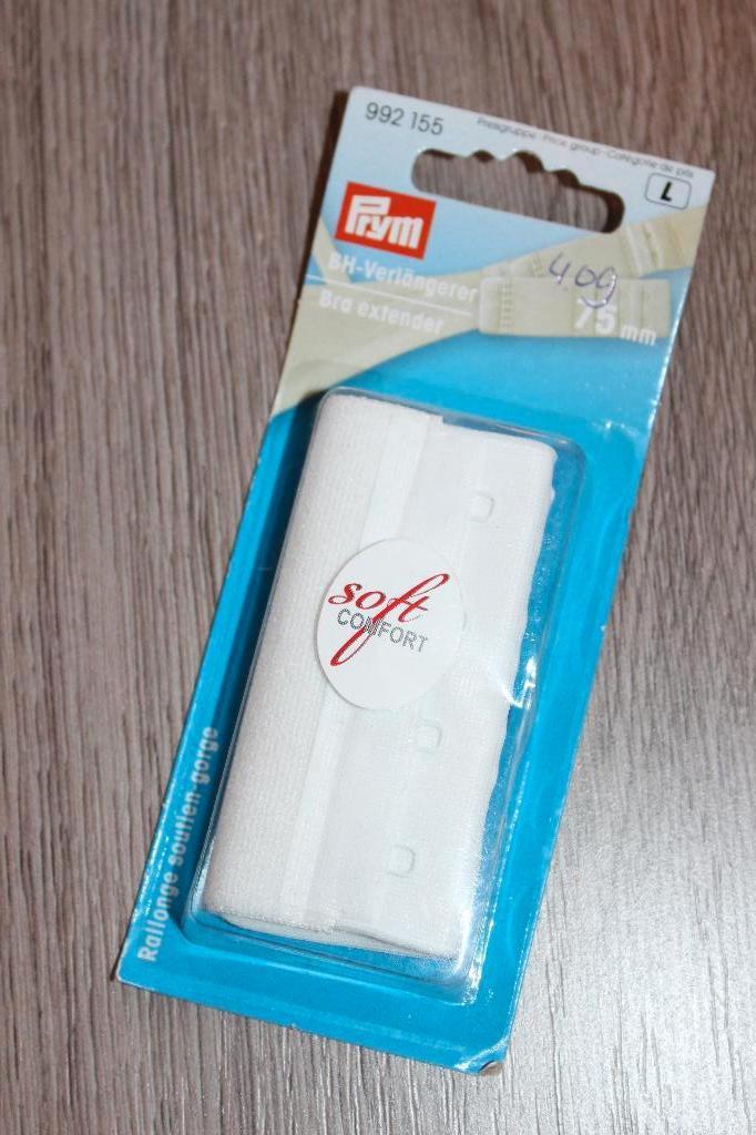 Prym BH verlengstuk Wit - 75 mm 992155 #2070, Ophalen of Verzenden, Nieuw, Rits of Sluiting
