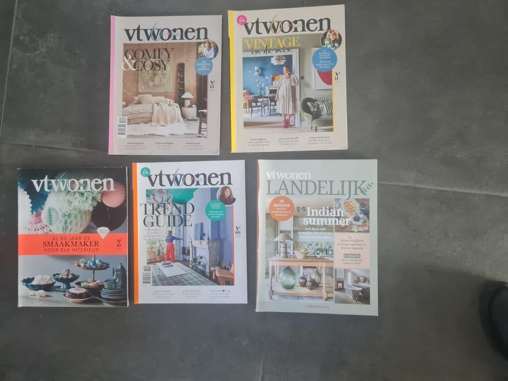 Vijf stuks VTWONEN jaargang 2024, Ophalen of Verzenden, Zo goed als nieuw