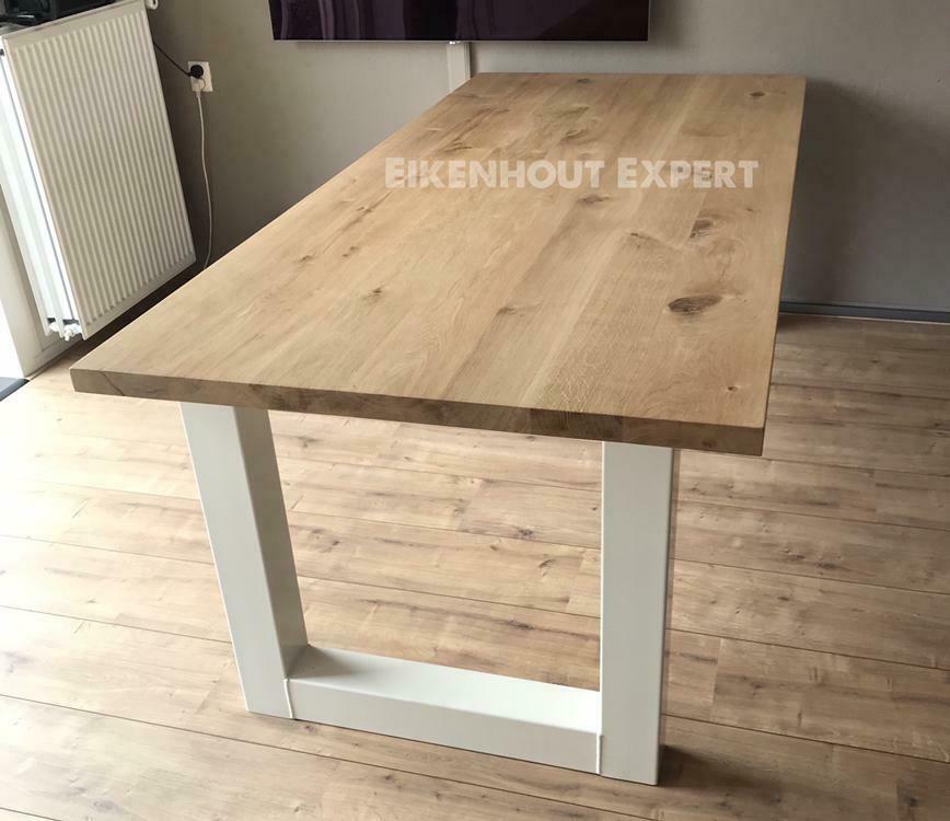 Foto 11 van Eiken Boomstam Eettafel Tafel Eikenhout BINNEN 1WEEK BEZORGD
