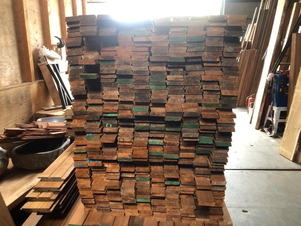 ayous rhombus , frake , okoume gevelbekleding thermowood, Ophalen, Planken, Nieuw, Hardhout