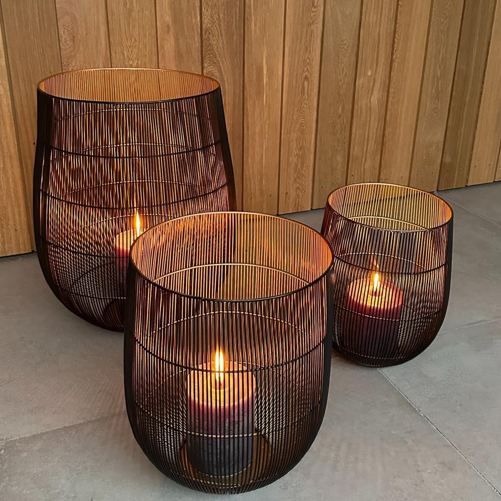 Outdoor windlichten Jardinico type Integra - 3 delige set., Huis en Inrichting, Ophalen of Verzenden, Nieuw
