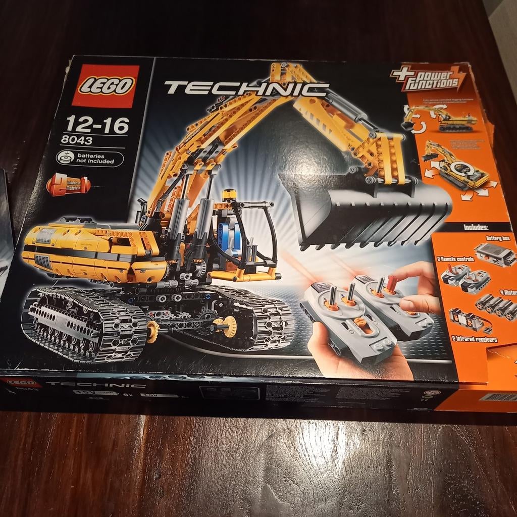 Lego 8043 rupskraan hydraulische graafmachine technic, Ophalen, Gebruikt, Complete set, Lego