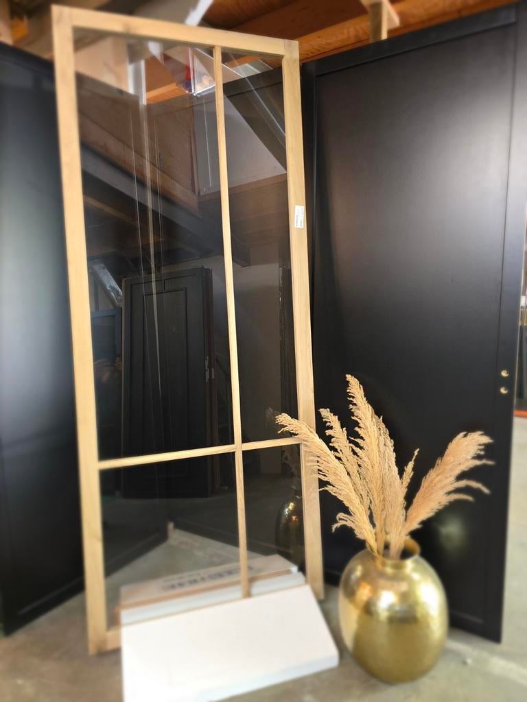 Nieuwe eikendeur, Doe-het-zelf en Verbouw, Deuren en Horren, 80 tot 100 cm, 215 cm of meer, Binnendeur, Nieuw