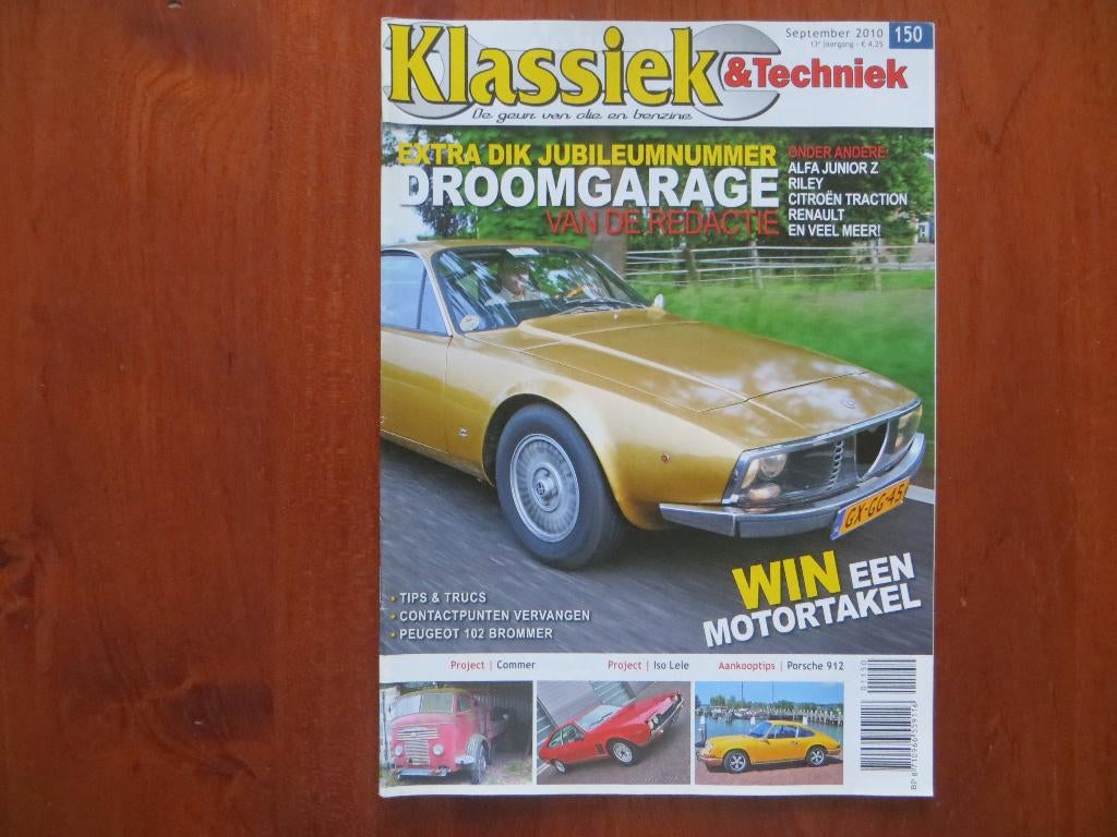 Klassiek & Techniek 150 Alfa Junior Z, Porsche 912, Peugeot, Boeken, Ophalen of Verzenden, Nieuw, Algemeen