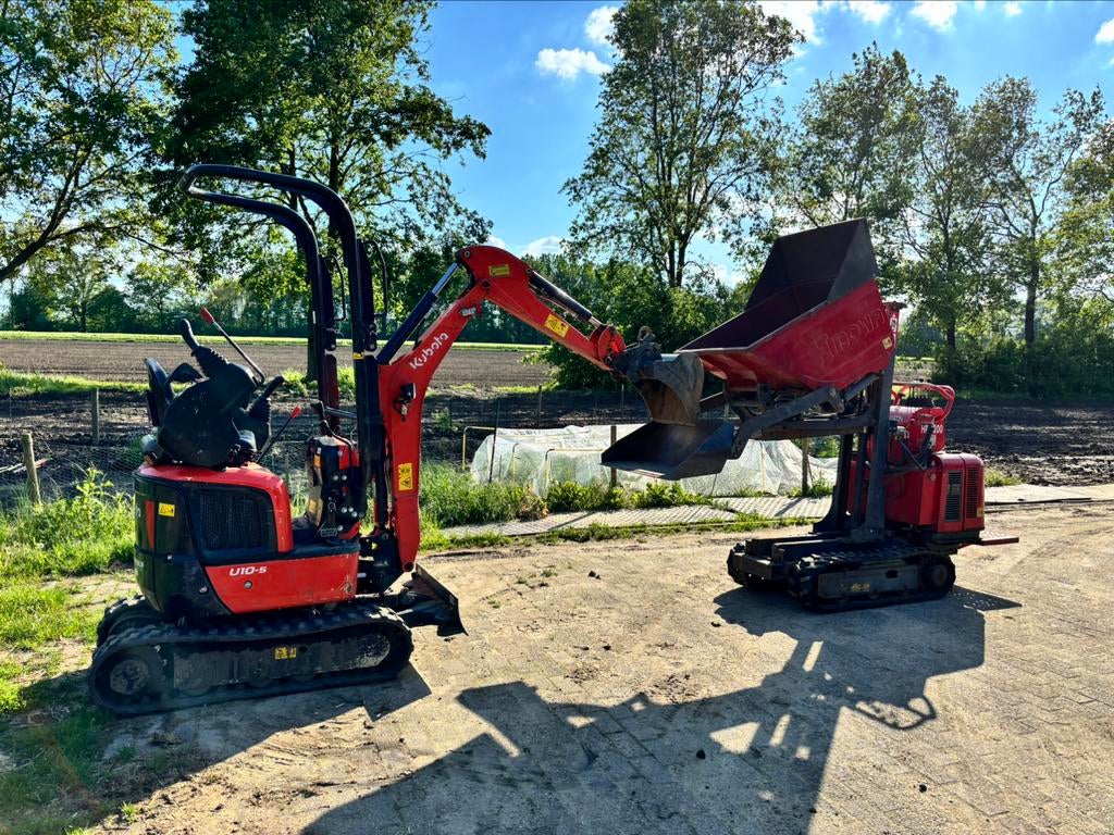 Minigraver(74cm) en rupsdumper (80cm) met machinist, Diensten en Vakmensen, Tuinmannen en Stratenmakers