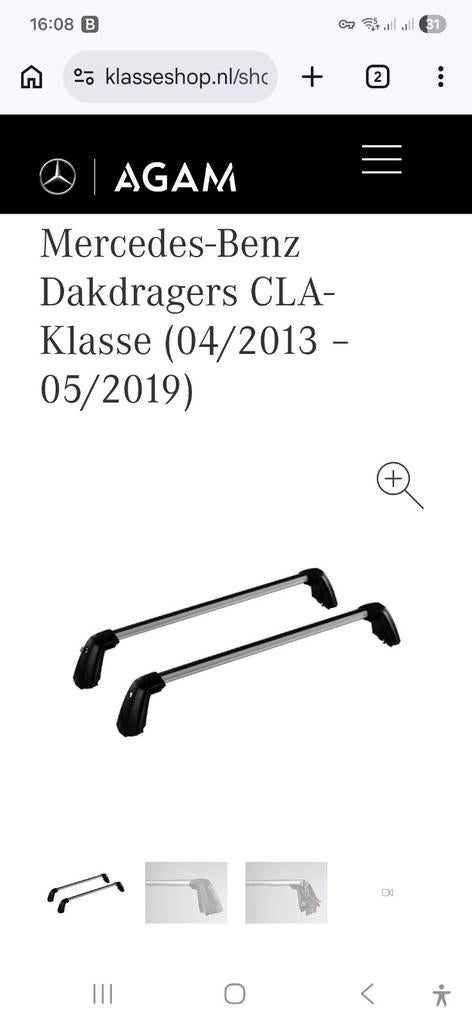 Mercedes CLA-Klasse Dakdragers (2013-2019) - Origineel, Ophalen of Verzenden, Zo goed als nieuw