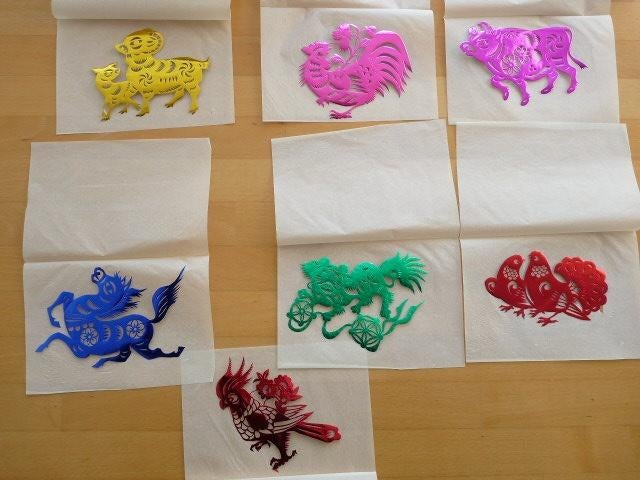 Chinees papierknipkunst uit Zigong Sichuan, Ophalen of Verzenden, Ongelopen, Overige thema's