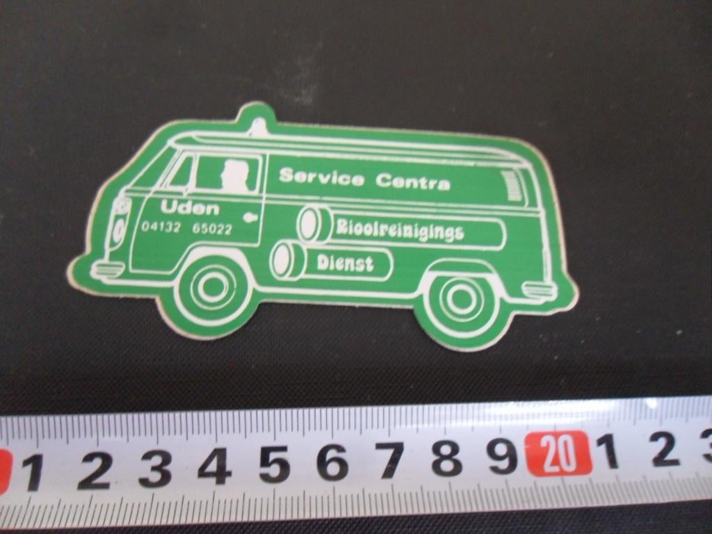 sticker uden rioolreinigings dienst strip VW busje T1, Ophalen, Zo goed als nieuw