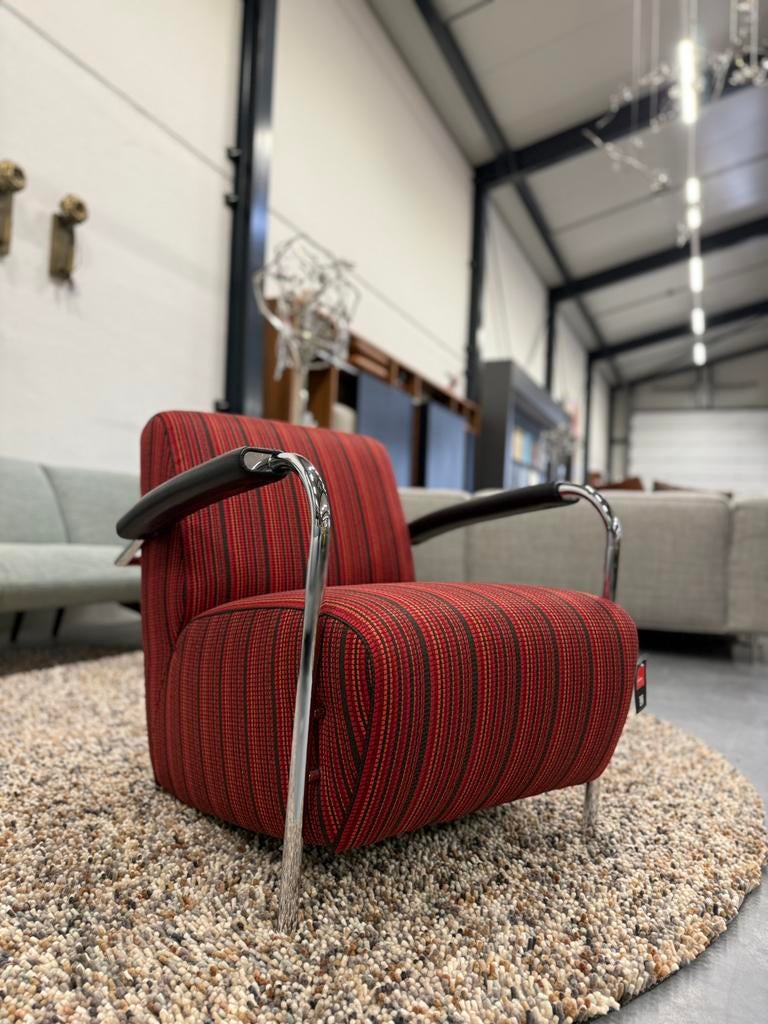 Nieuw Leolux Scylla fauteuils belluno Rood stof Design stoel, Huis en Inrichting, Fauteuils, Leolux, Nieuw, 75 tot 100 cm, Ophalen of Verzenden