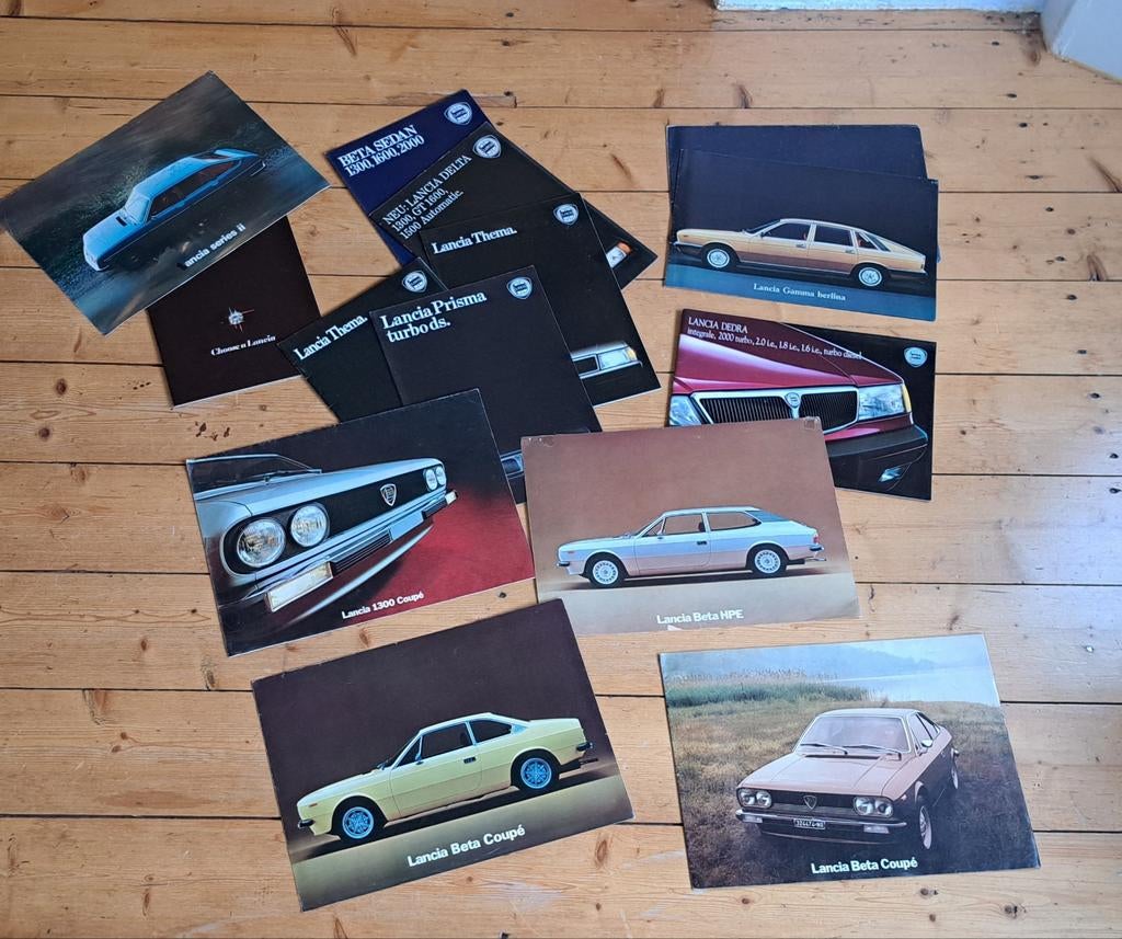 Folders/brocures LANCIA (15 ex), Ophalen of Verzenden, Zo goed als nieuw, Overige merken