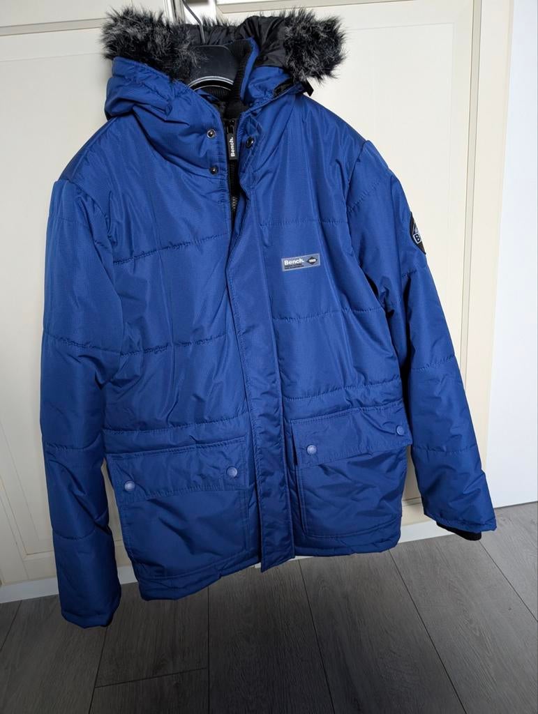 Bench Gevoerde Parka Heren Kobaltblauw maat S, Blauw, Nieuw, Ophalen of Verzenden, Bench
