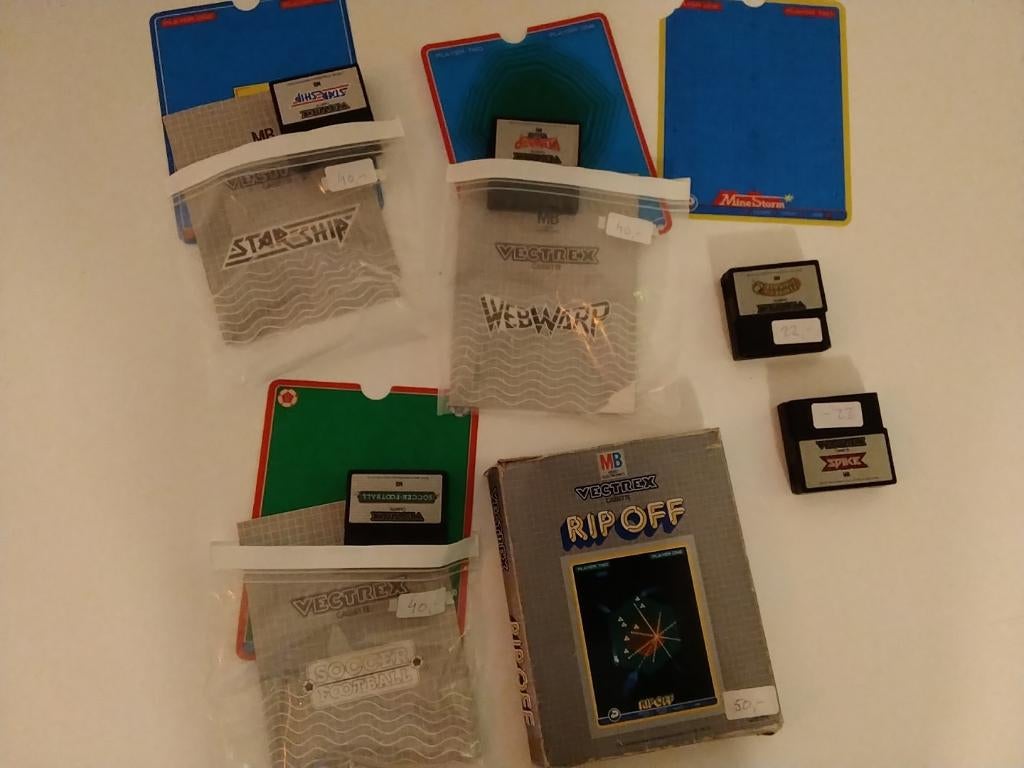 Retro gaming vectrex spellen, Ophalen of Verzenden, Zo goed als nieuw