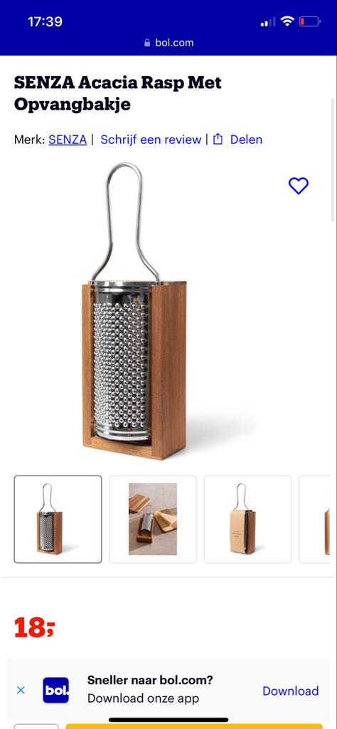 Rasp met Opvangbakje - nieuw, Ophalen of Verzenden, Nieuw