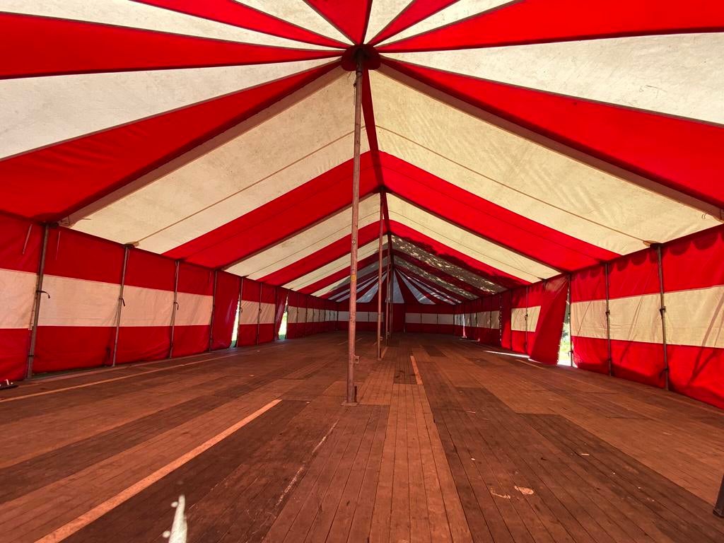 Feesttent, spantent, festivaltent, circustent, opslagtent, Ophalen, Bressers Holding BV, Ferry@bresserstenten.nl, Middendijk 38D te Helmond