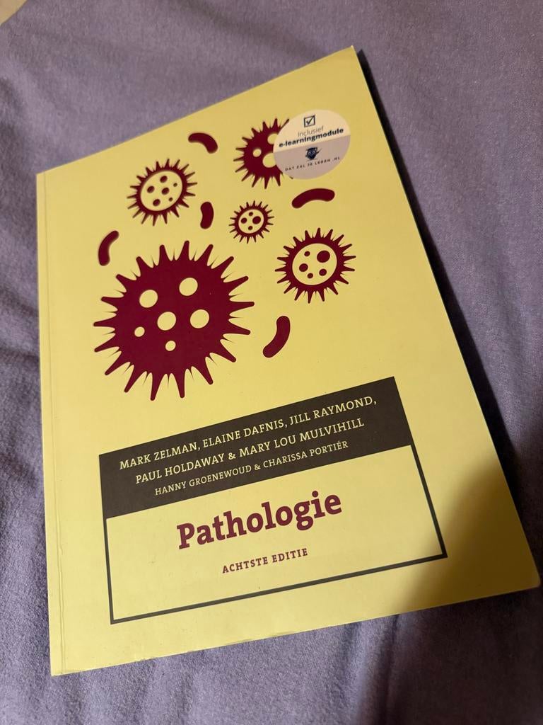 Pathologie - boek verpleegkunde - 8ste editie, Boeken, Ophalen of Verzenden, Zo goed als nieuw, HBO