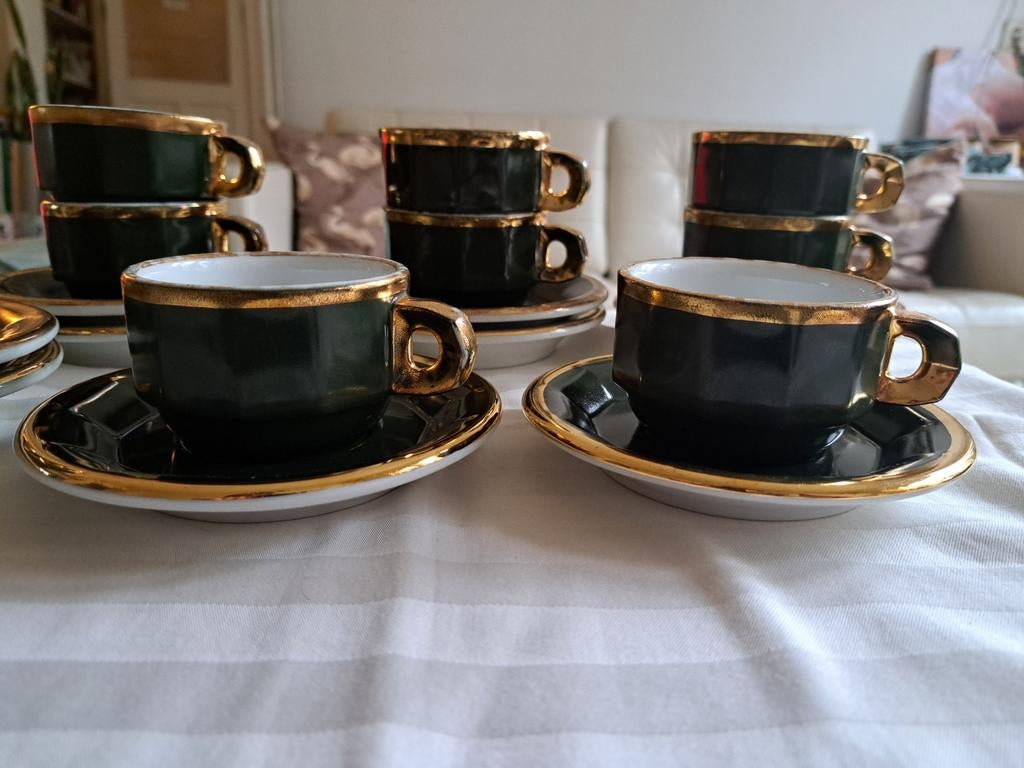 2 Pillivuyt bistro kop en schotels France vintage, Ophalen of Verzenden