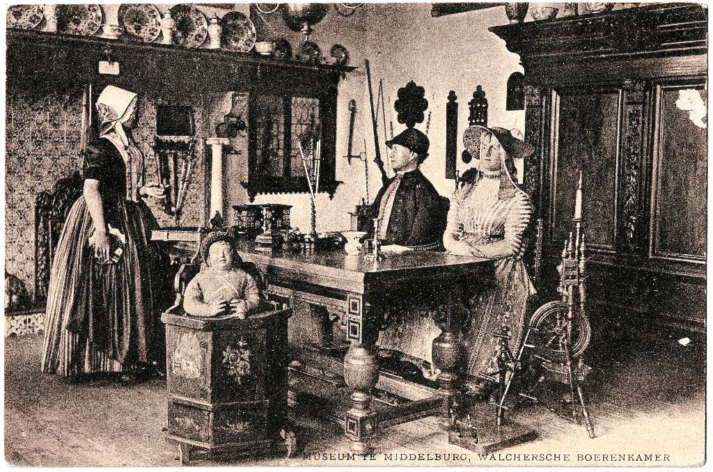 Middelburg, Walcherense boerenkamer, verstuurd 1926,, Verzenden, 1920 tot 1940, Gelopen, Zeeland