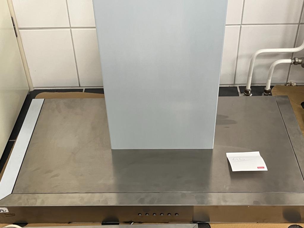 Beko BITA91I, Witgoed en Apparatuur, Afzuigkappen, Refurbished, Vrijstaand, Wandschouwkap, 600 tot 800 m³ per uur, Recirculatie