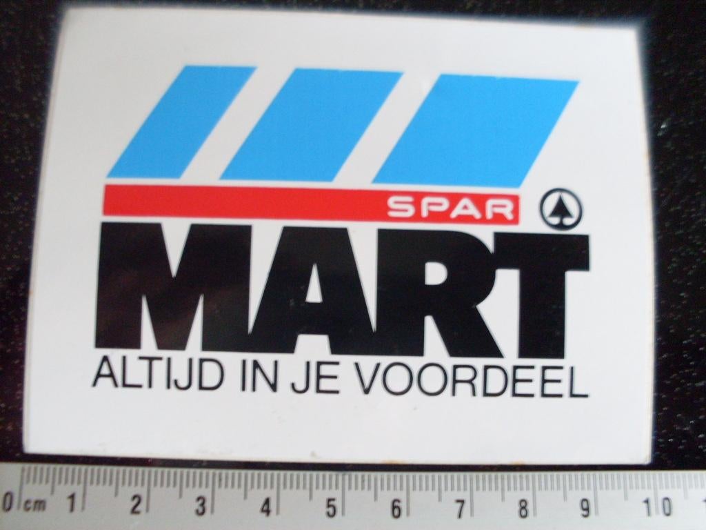 sticker spar mart altijd in je voordeel logo, Verzamelen, Ophalen of Verzenden, Zo goed als nieuw, Winkel of Supermarkt