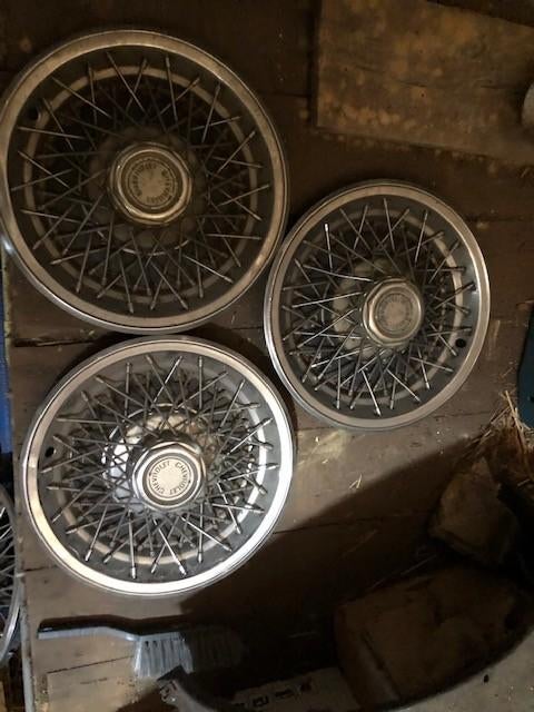 3x Spaak wieldoppen Chevrolet, 14", jaren 70, Auto diversen, Wieldoppen, Ophalen of Verzenden, Gebruikt