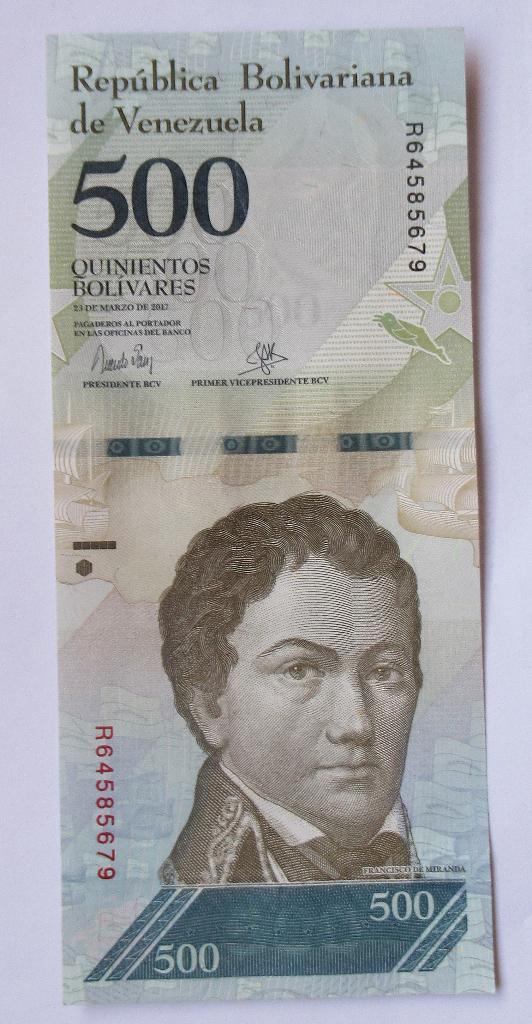 Venezuela 500 Bolívares 2017, Ophalen of Verzenden, Zuid-Amerika