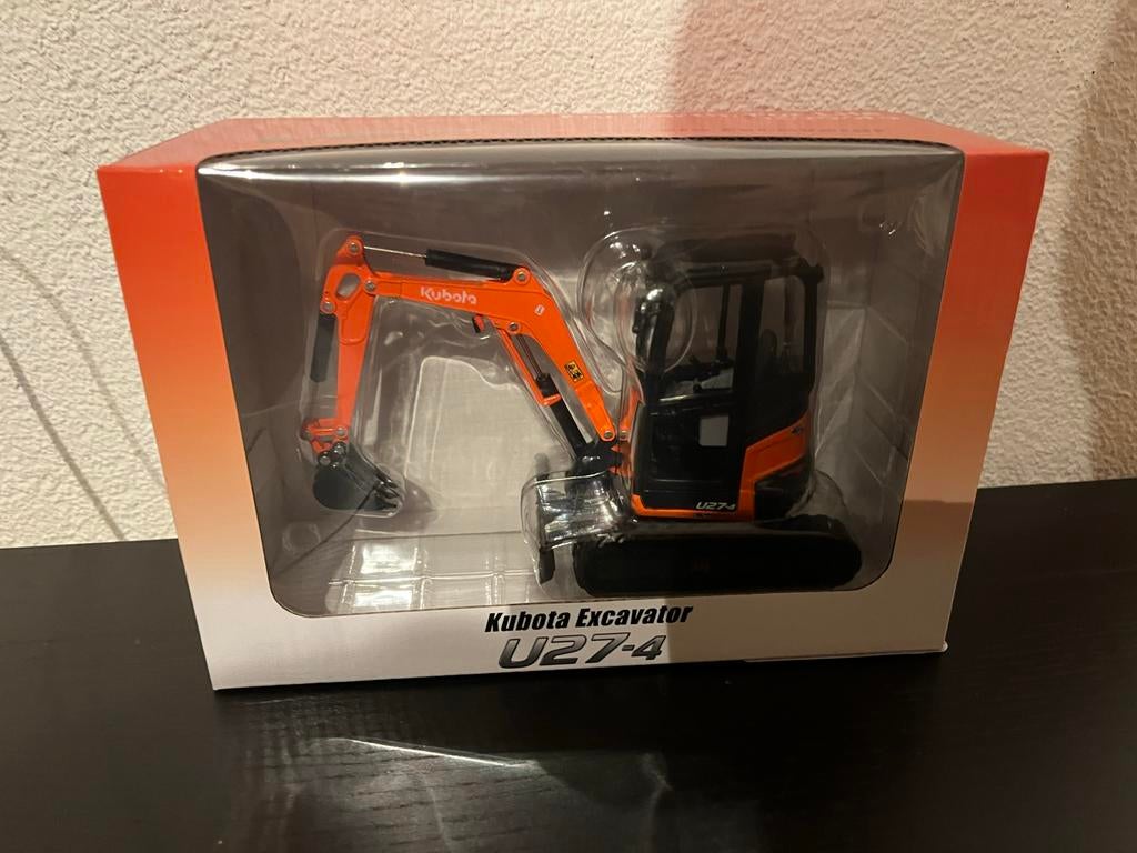 Kubota U27-4 Graafmachine Model - Nieuw in doos, Hobby en Vrije tijd, Modelauto's | 1:24, Ophalen of Verzenden, Nieuw, Auto, Overige merken