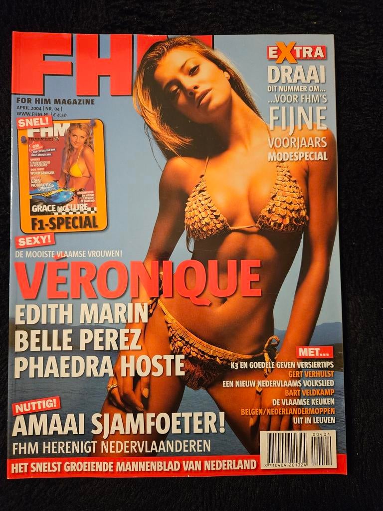 FHM Magazine - April 2004 - Veronique, Boeken, Ophalen of Verzenden, Zo goed als nieuw