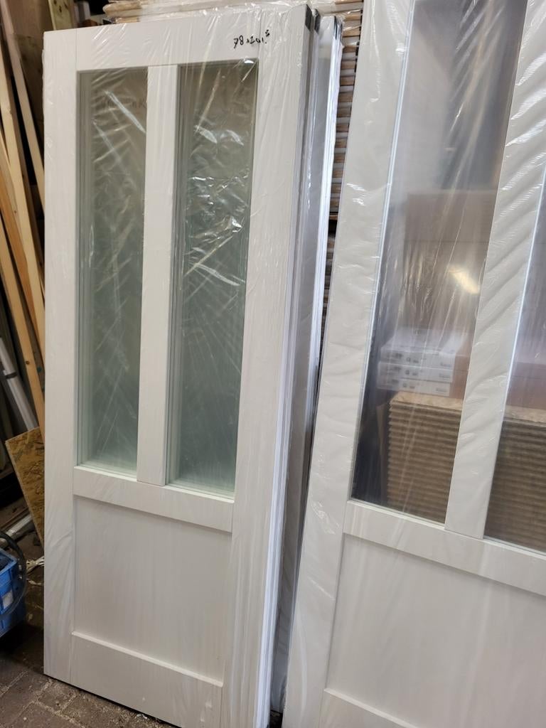 78x201,5cm binnendeur opdek en stomp incl veiligheid glas, 80 tot 100 cm, ., Binnendeur, Ophalen of Verzenden