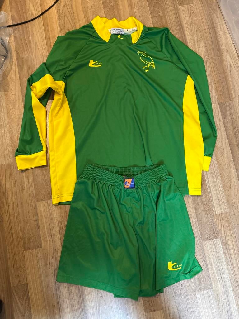 ADO Den Haag Pak - Groen/Geel Maat L, Maat L, Ophalen of Verzenden, Gebruikt, Trainingspak