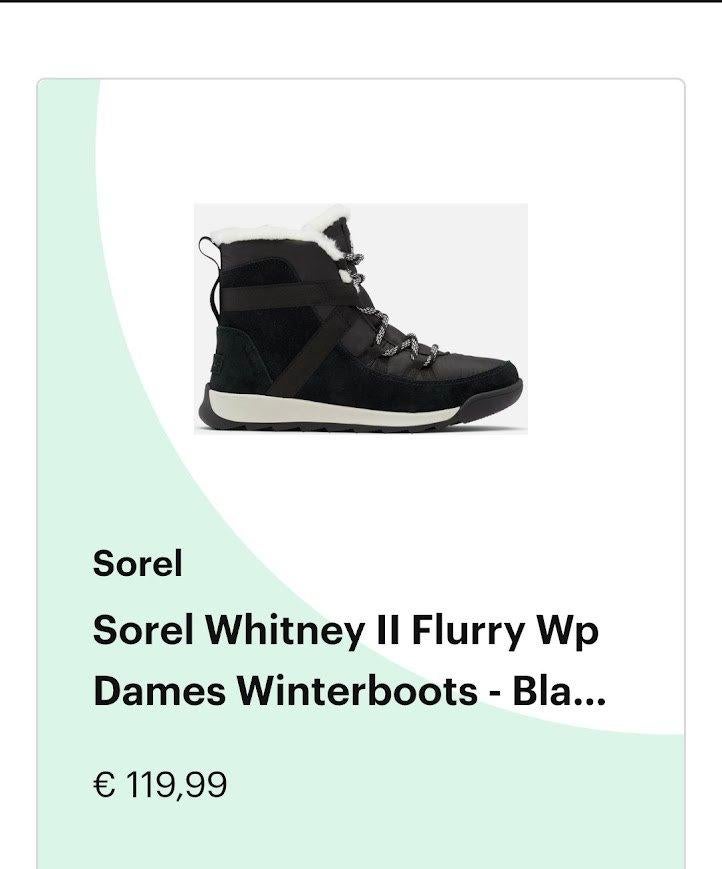Sorel snowboots Maat 38, Zwart, Snowboots, Zo goed als nieuw, Sorel