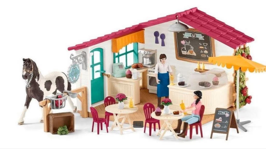 Schleich Horses 42519 - Ruitercafe Cups & Saddles, Ophalen of Verzenden, Zo goed als nieuw