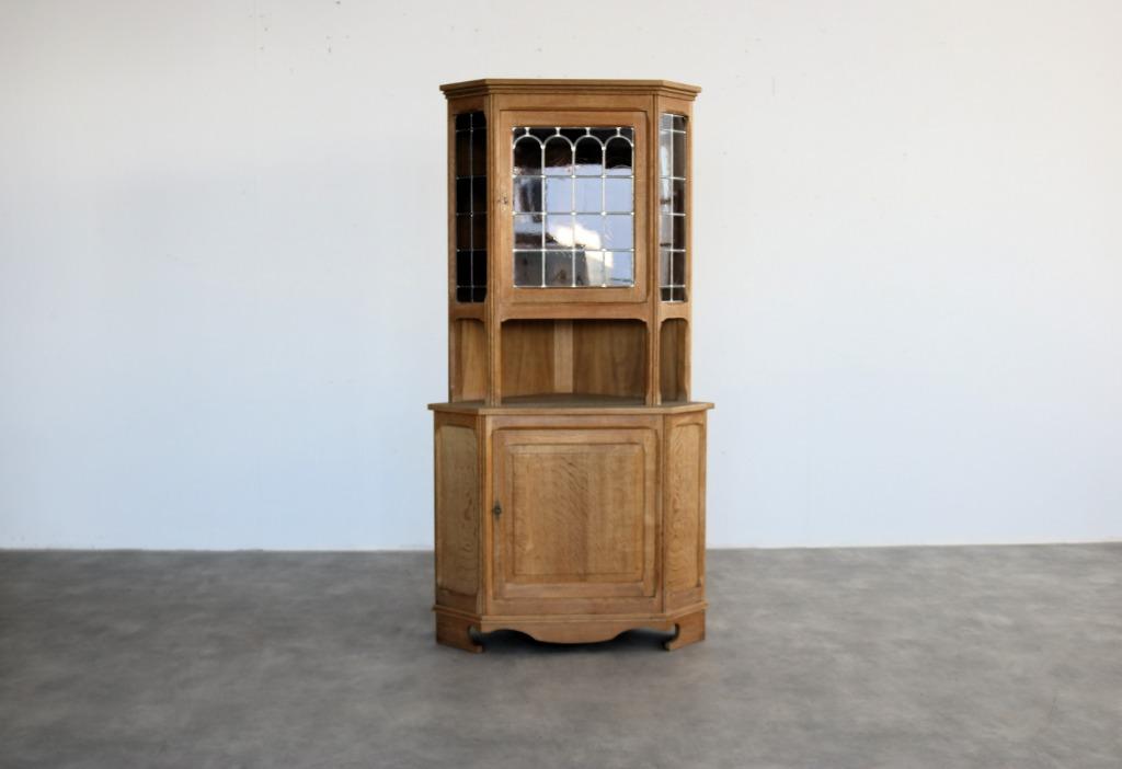 brutalist vitrinekast | hoekkast | jaren 60 | Deens, Glas, Gebruikt, Met deur(en), .