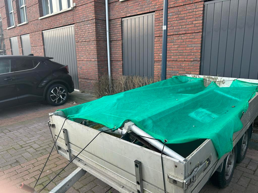 Aanhangwagen 3x1.3m - 2 assen, Auto diversen, Aanhangers en Bagagewagens, Ophalen of Verzenden, Gebruikt