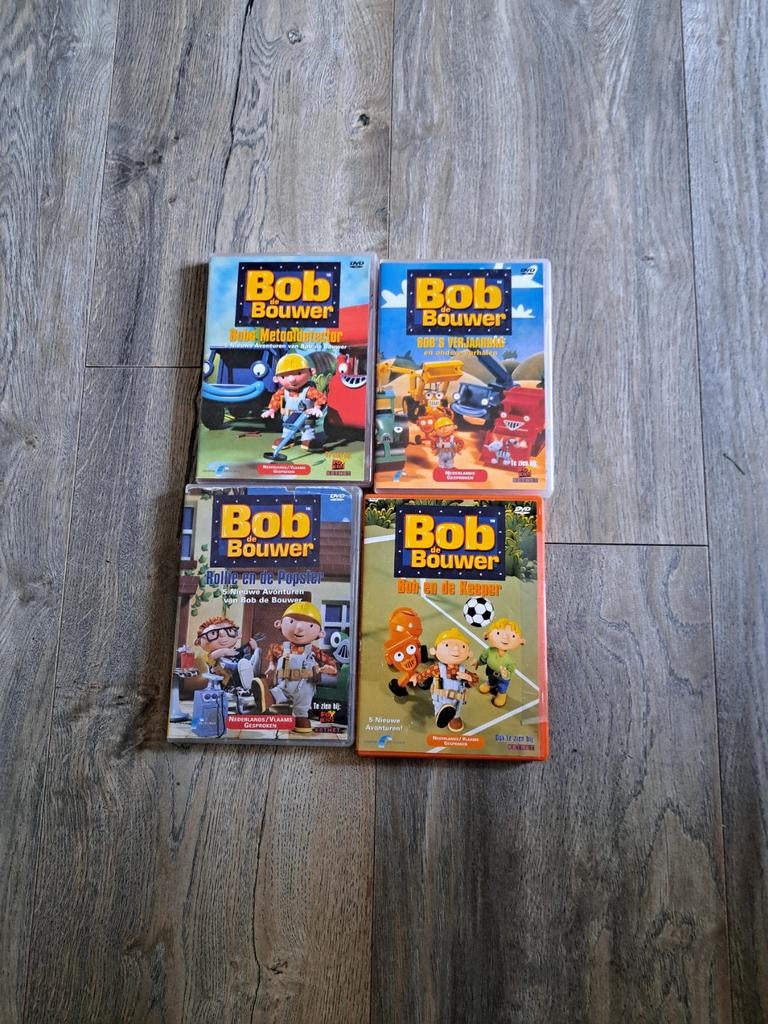 Bob de Bouwer DVD Collectie - 4 stuks, Gebruikt, Alle leeftijden, Boxset, Ophalen of Verzenden
