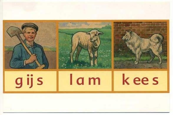 Cornelis Jetses - Leesplankje (ansichtkaart), Ophalen of Verzenden, 1980 tot heden, Ongelopen, Overige thema's