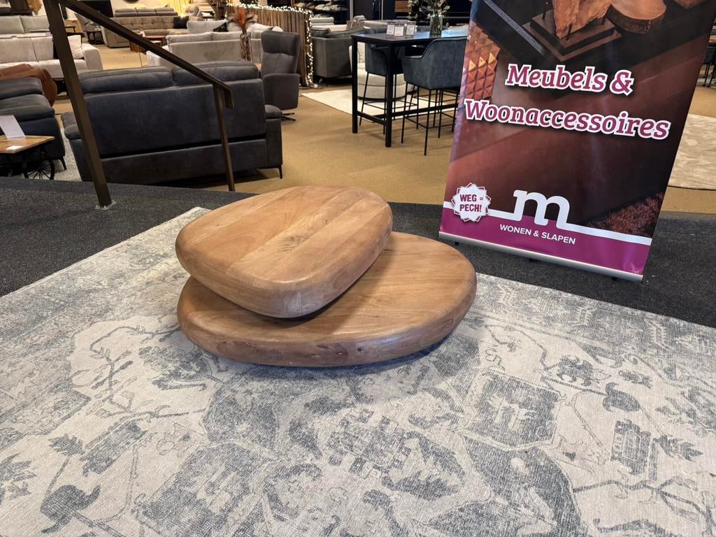Salontafel organisch mango Bruin Direct leverbaar 35%Korting, Ophalen, 100 tot 150 cm, Nieuw, 50 tot 100 cm