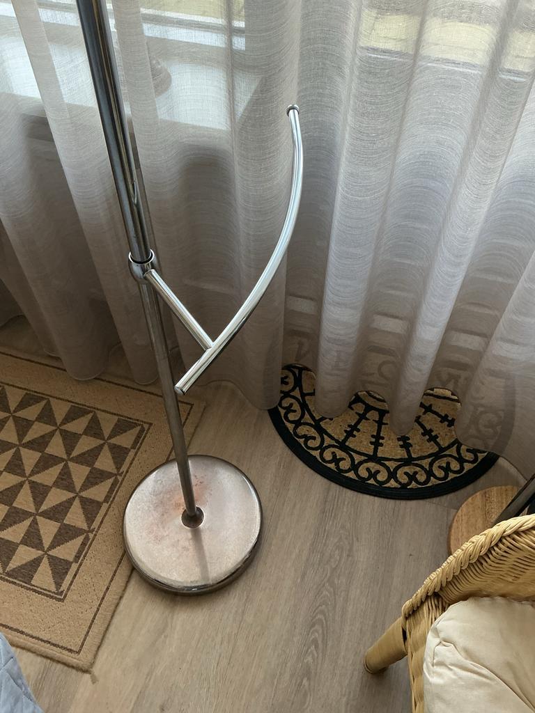 Stijlvolle RVS Kapstok, Huis en Inrichting, Woonaccessoires | Kapstokken, Gebruikt, Staande kapstok, 150 tot 200 cm, Metaal, Ophalen of Verzenden